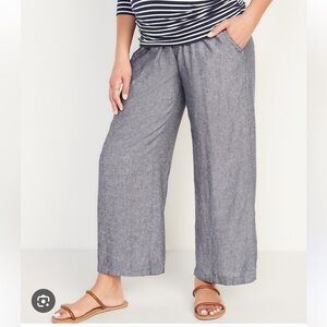 2pair Old Navy Maternity wide leg linen pants - Size s